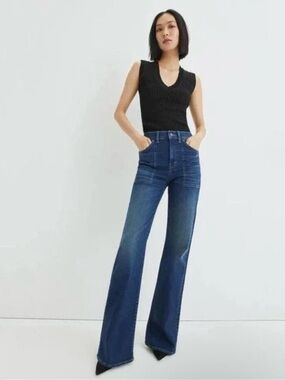 NWT VERONICA BEARD CROSBIE WIDE LEG HIGH RISE ASTRO JEANS SIZE  29/8